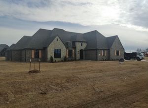 After image of a house that was once
      under construction